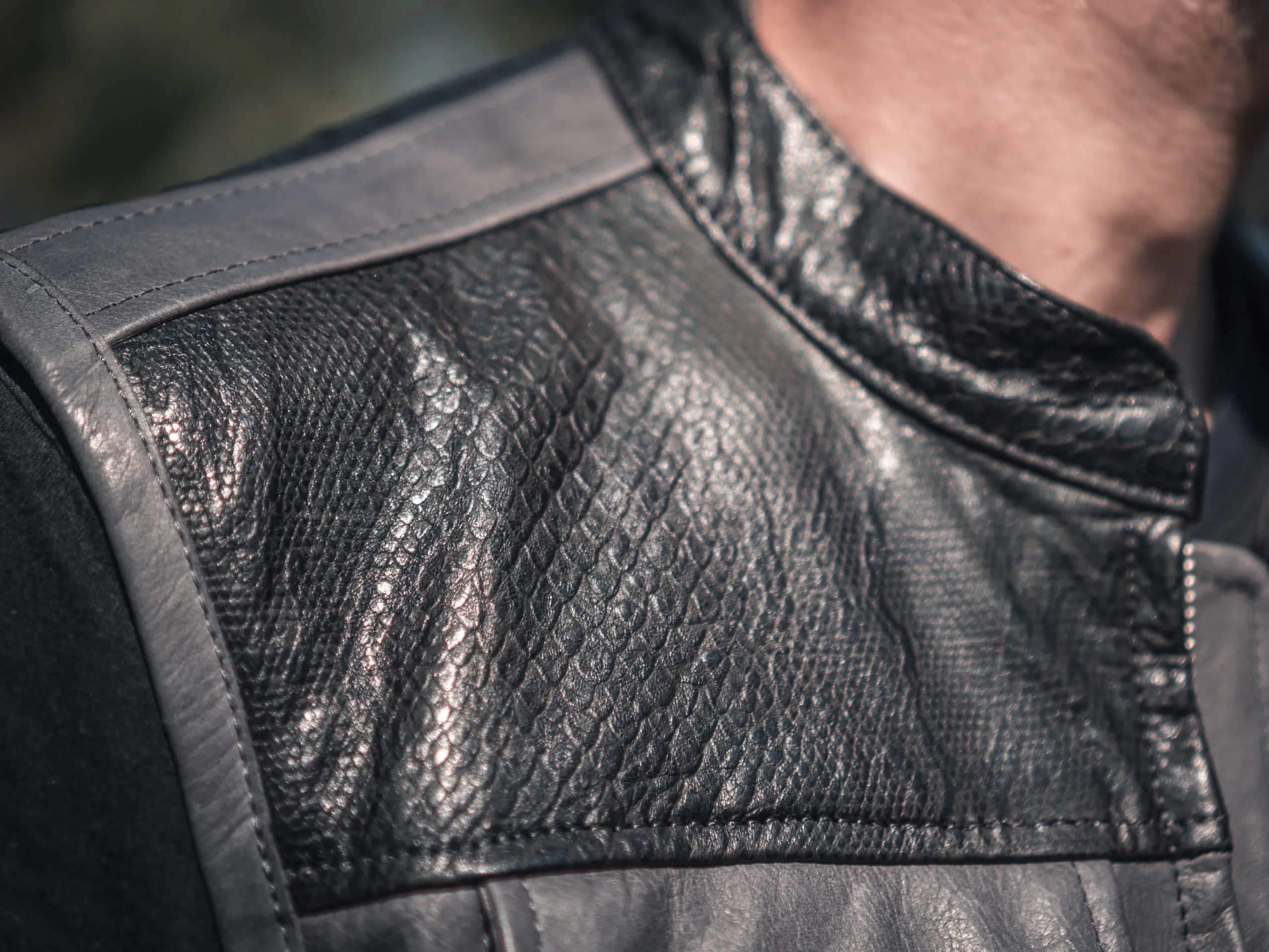 Motorcycle Leather Vest Men, Personalized