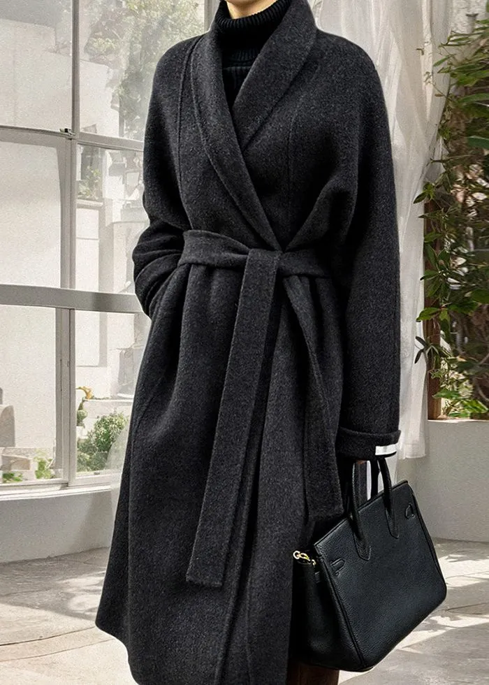 Olivia Oversize Wrap Long Wool Coat