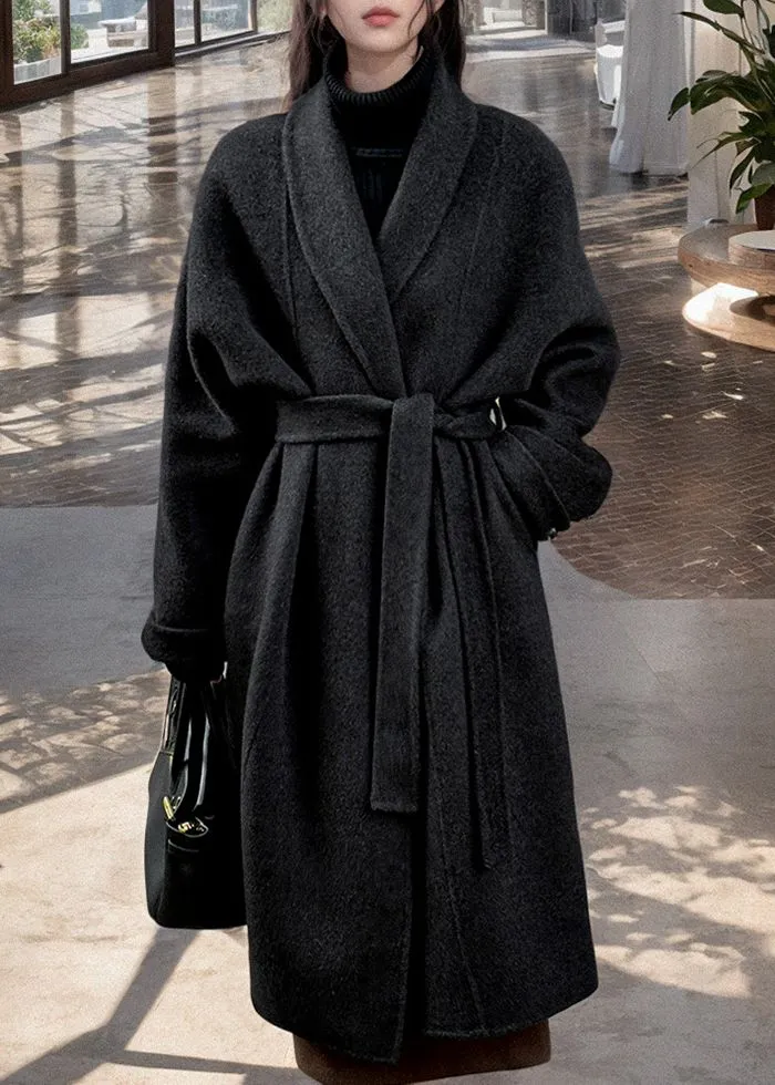 Olivia Oversize Wrap Long Wool Coat