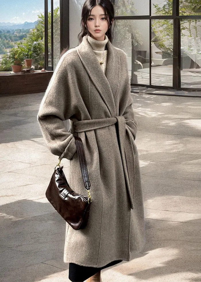 Olivia Oversize Wrap Long Wool Coat