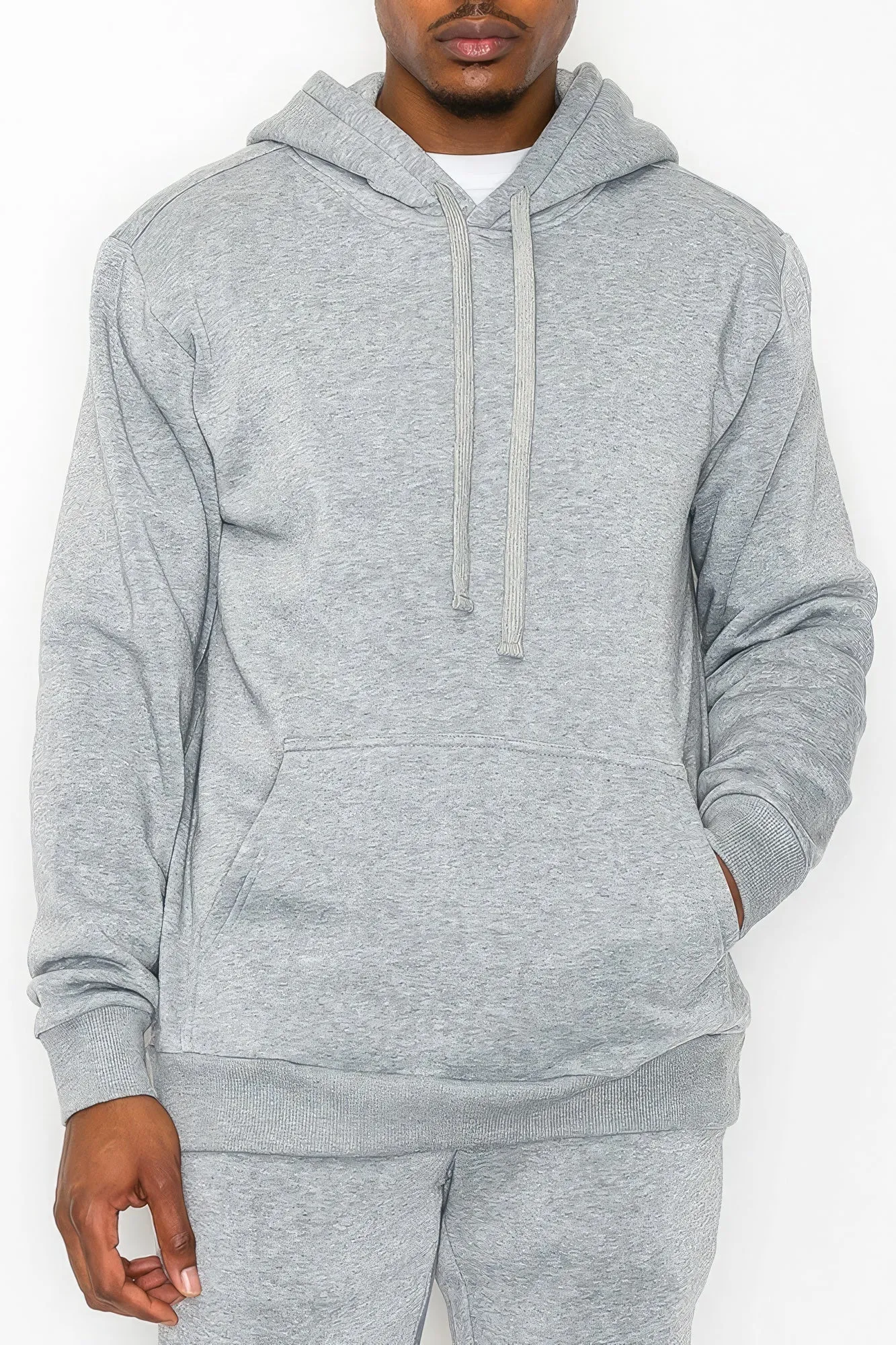 Men's Fleece Pullover Kangaroo Pocket Hoodie