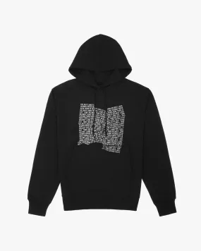 HELMUT LANG CRUMPLE LOGO HOODIE