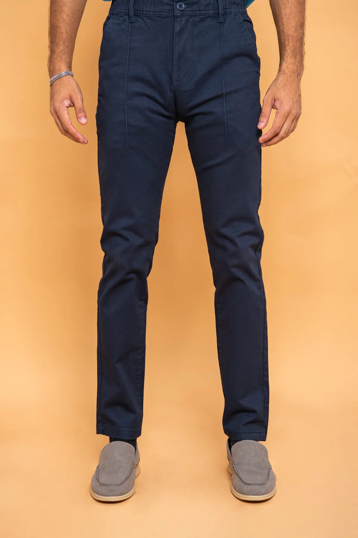 SLIM FIT COTTON PANTS