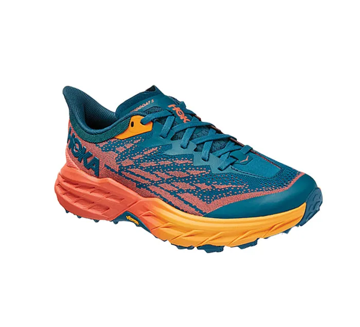 HOKA Women's Speedgoat 5 Wide Blue Coral/Camellia