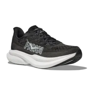 HOKA Women's Mach 6 (Wide Width) Black/White