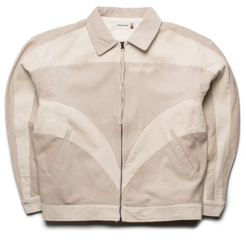 Honor The Gift Corduroy Zip Jacket - Bone