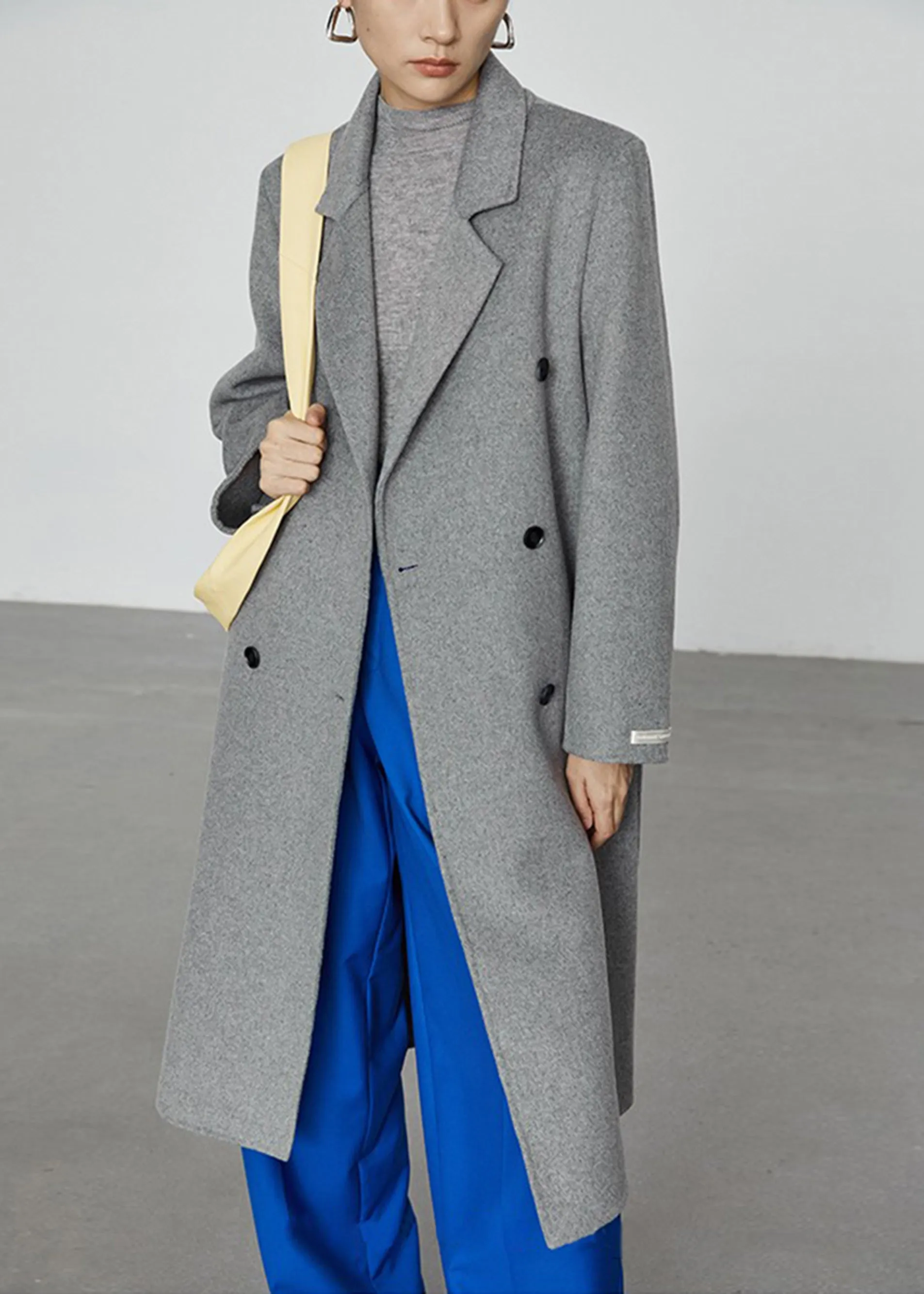 Annie Double Breasted Wool Blend Coat