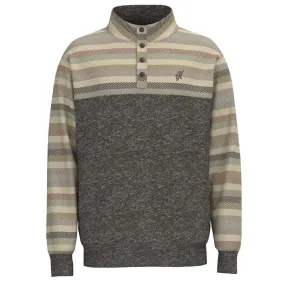 'Hooey' Men's Stevie Serape Pullover - Charcoal / Serape