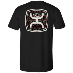 'Hooey' Men's Zenith Aztec Screen Print T-Shirt - Black