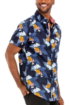 Hudson Hawaiian Print Button Shirt