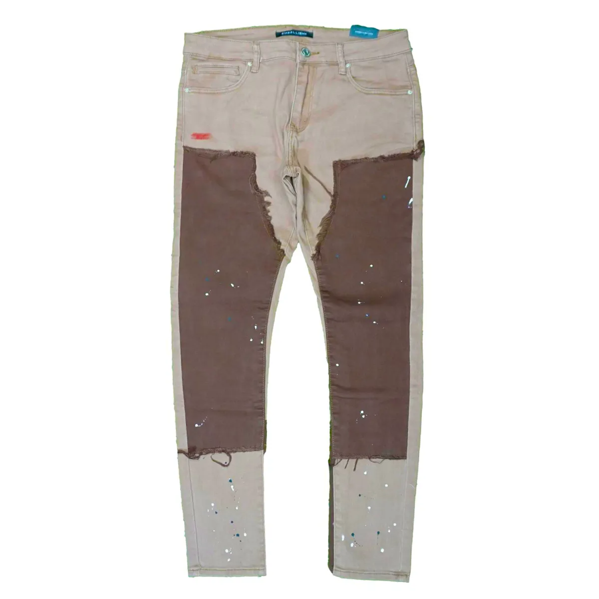 Hart Color Block Denim (Brown) /C5