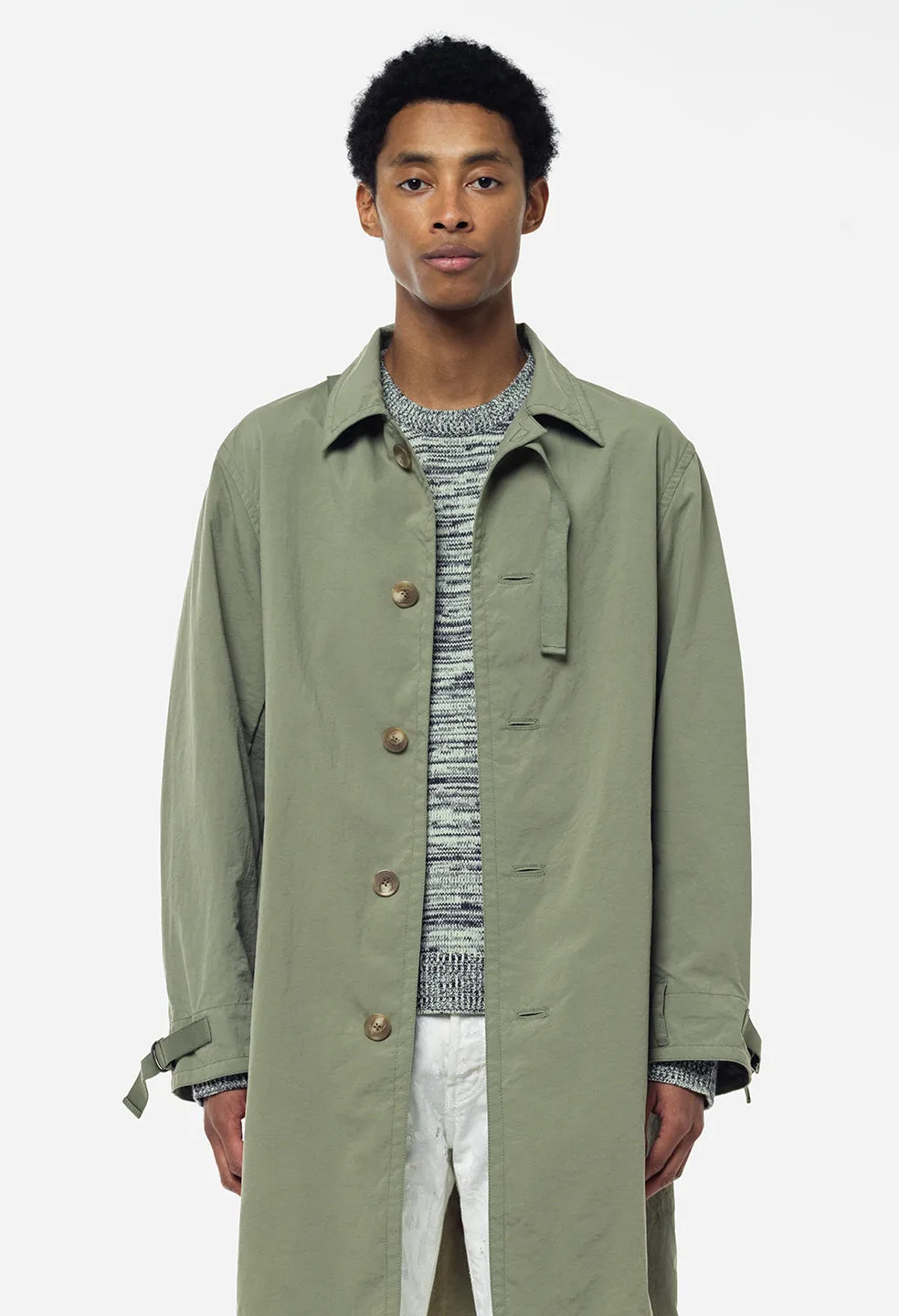 Nylon Spring Coat / Sage