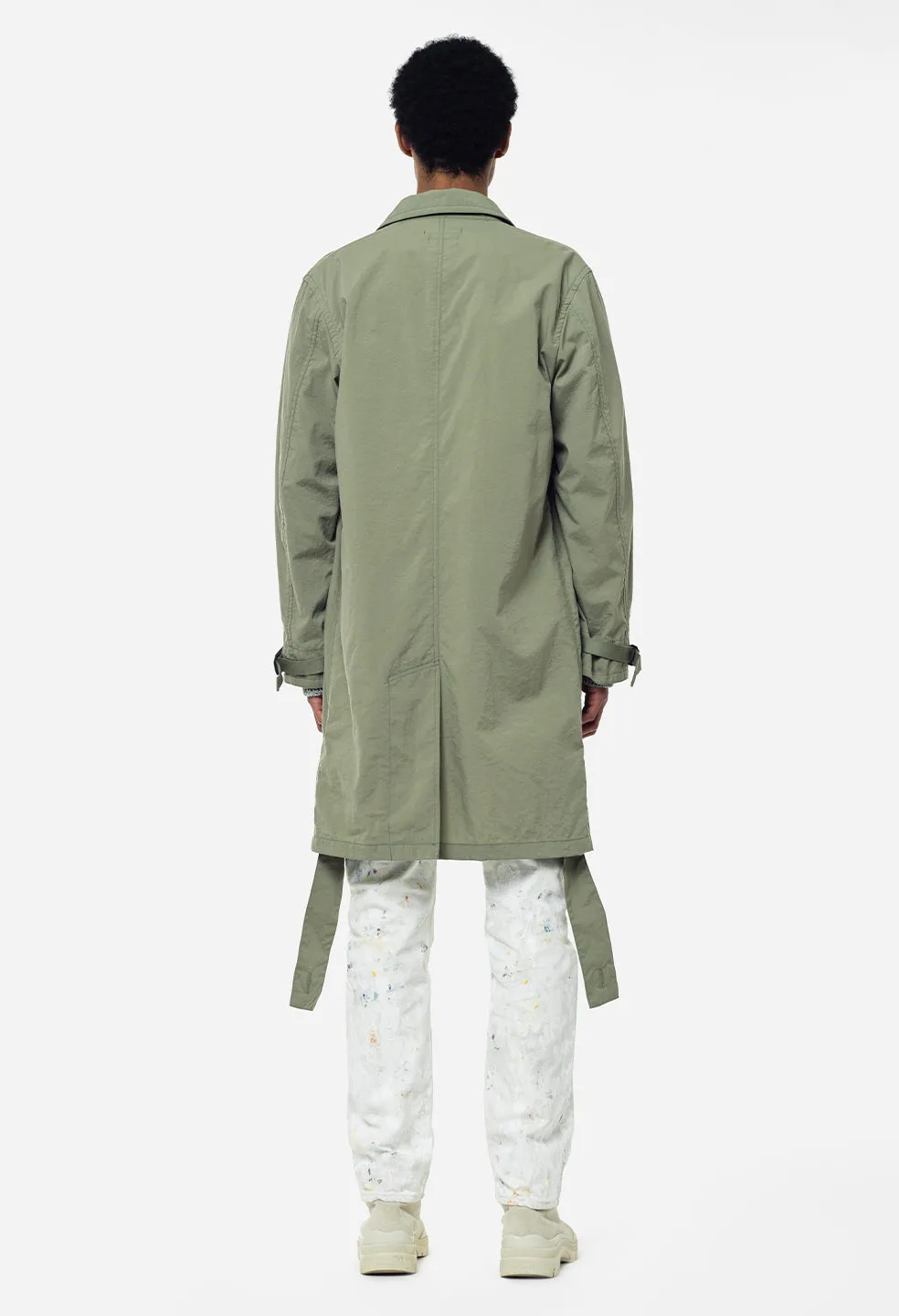 Nylon Spring Coat / Sage