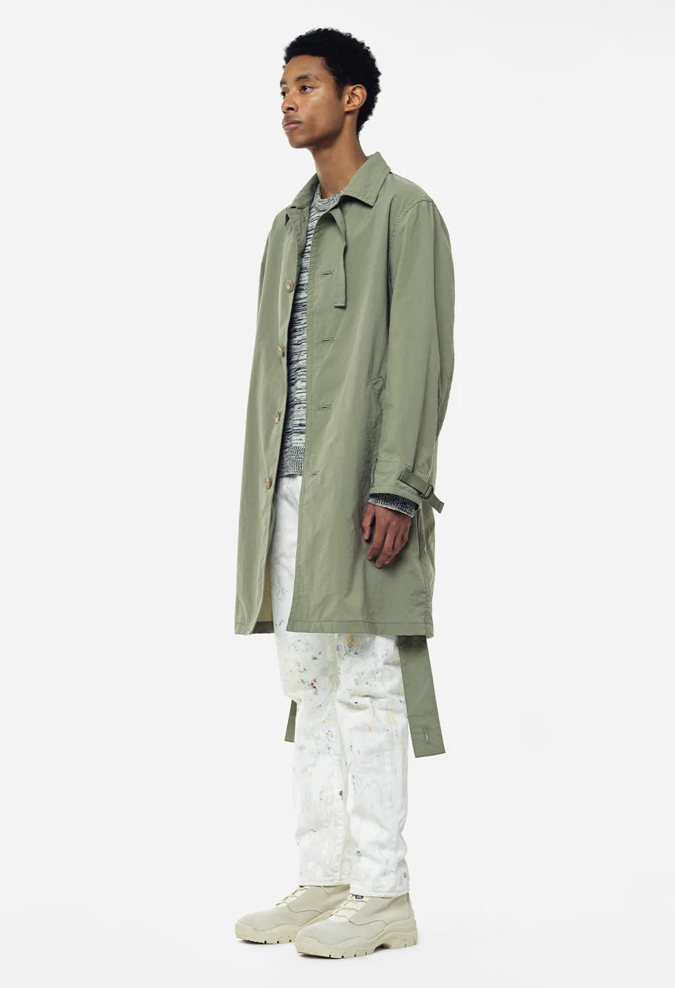 Nylon Spring Coat / Sage