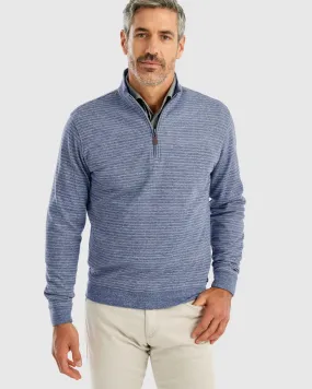 JOHNNIE-O Skiles Striped 1/4 Zip Pullover