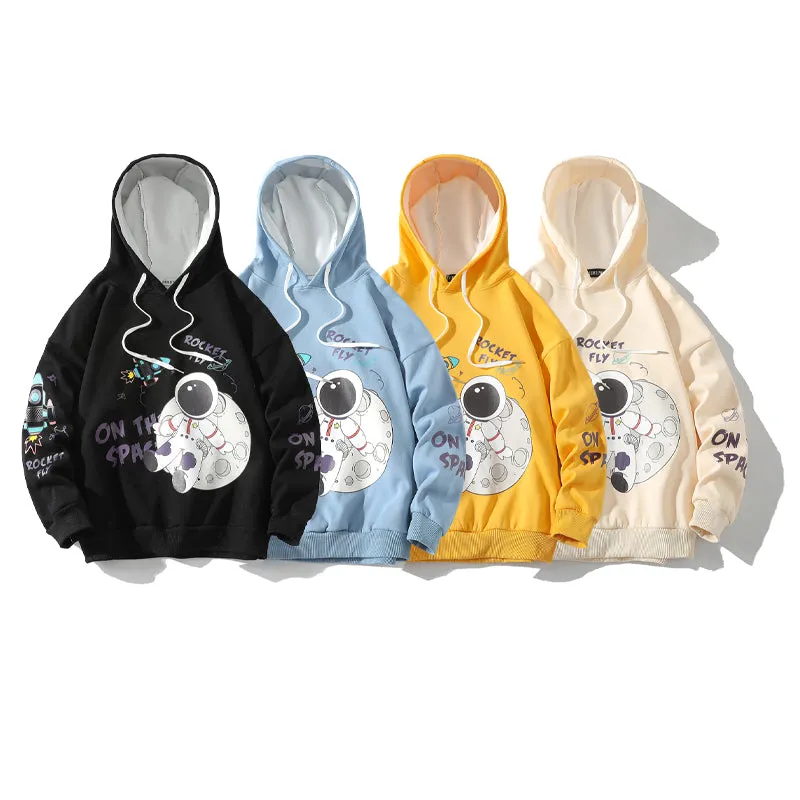 Custom Print Cotton Fleece Mens Raw Hem Hoodies with String Heavyweight Pockets Men Hoodies