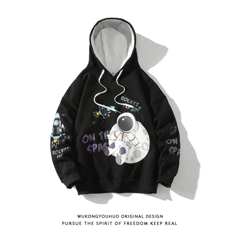 Custom Print Cotton Fleece Mens Raw Hem Hoodies with String Heavyweight Pockets Men Hoodies