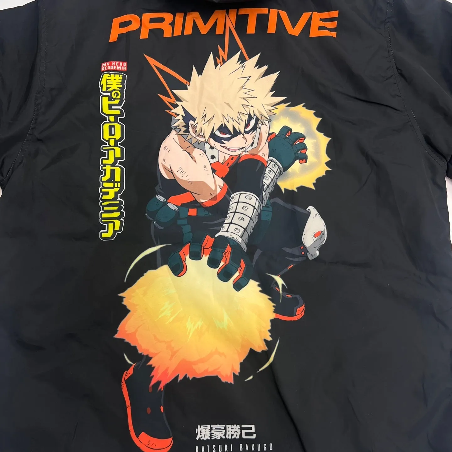 Primitive Izuku Midoriya Anorak Jacket - Black