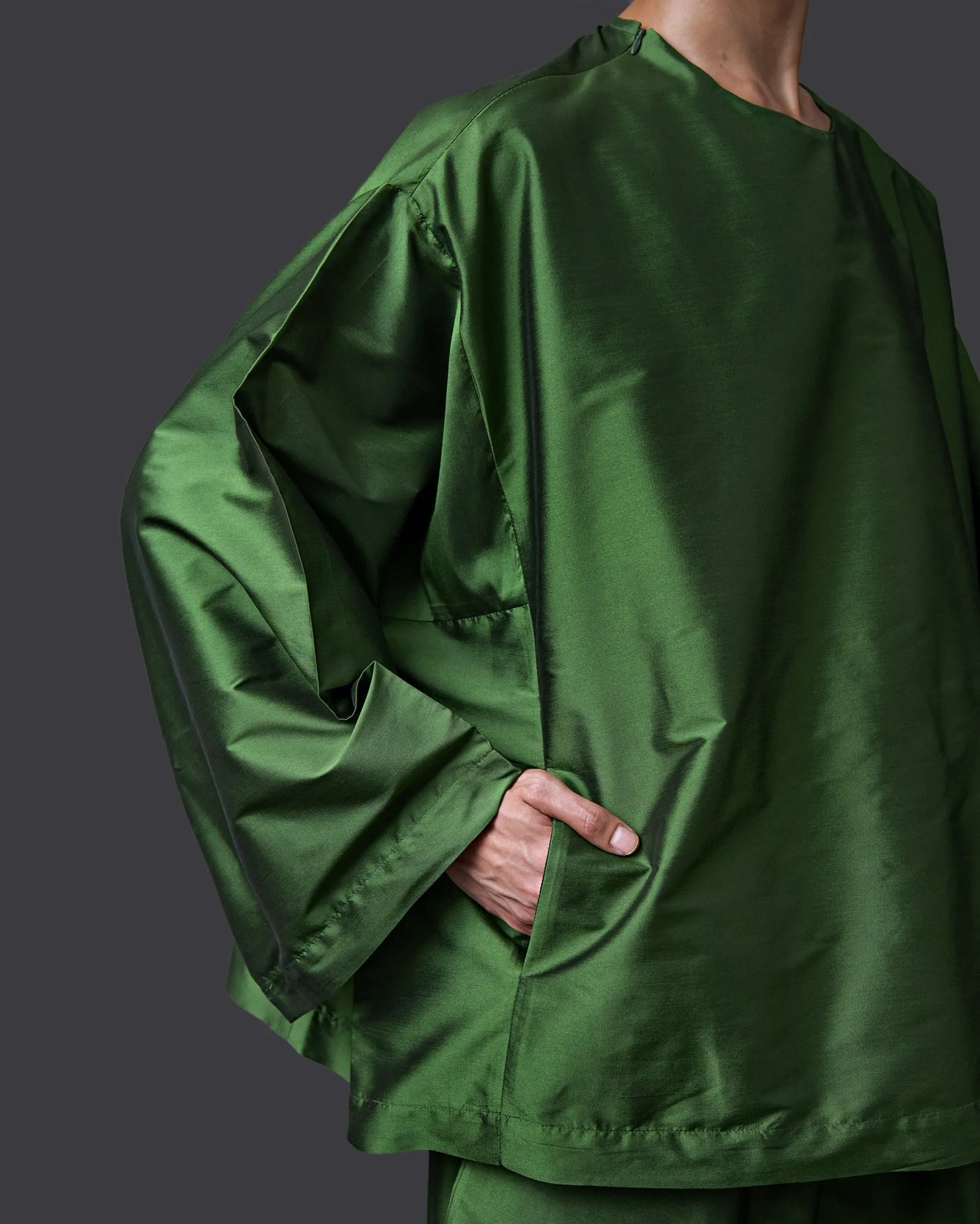 Kurta Melayu Oversaiz (Army)