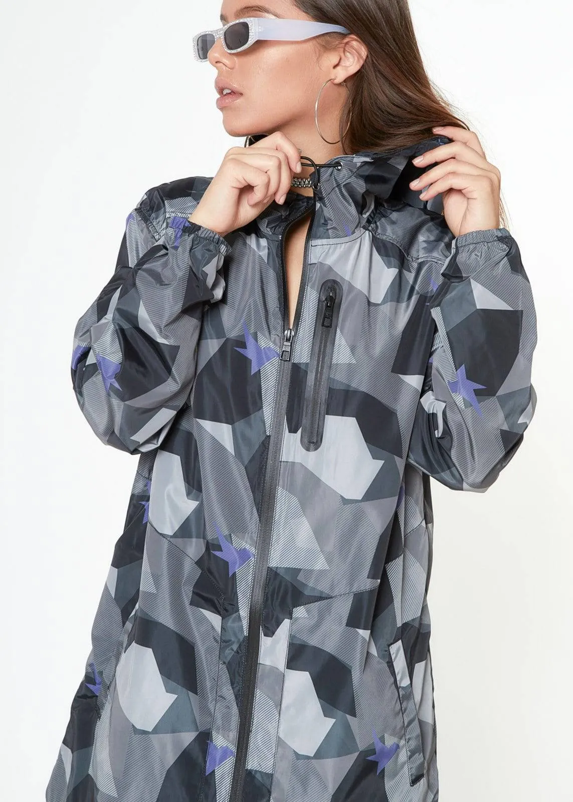 Konus Men's Camo Printed Hooded Jacket