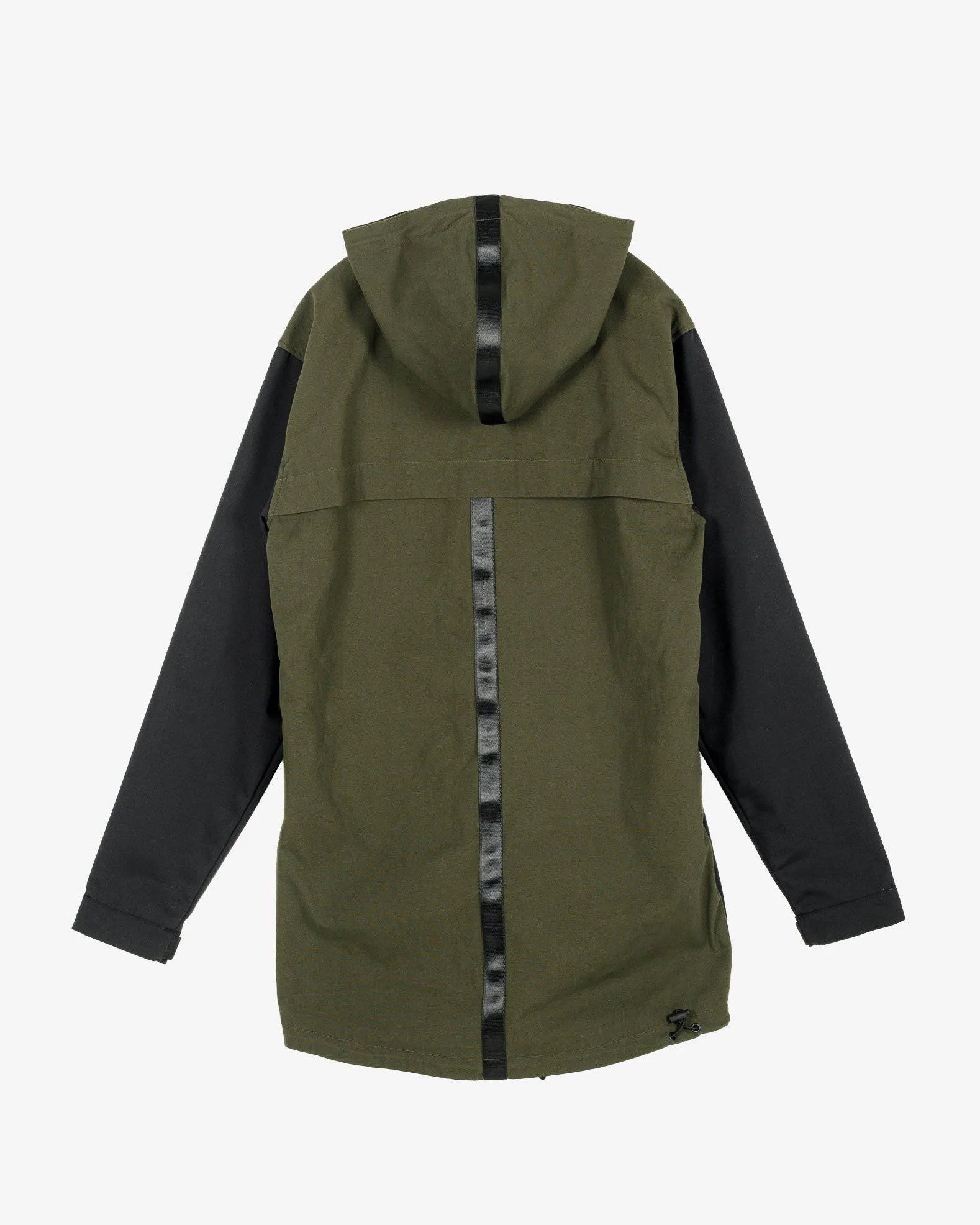 Konus Men's Hooded Jacket w/ Color Block x Patch in Olive