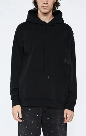 KSUBI KRYSTAL BLING BIGGIE HOODIE BLACK