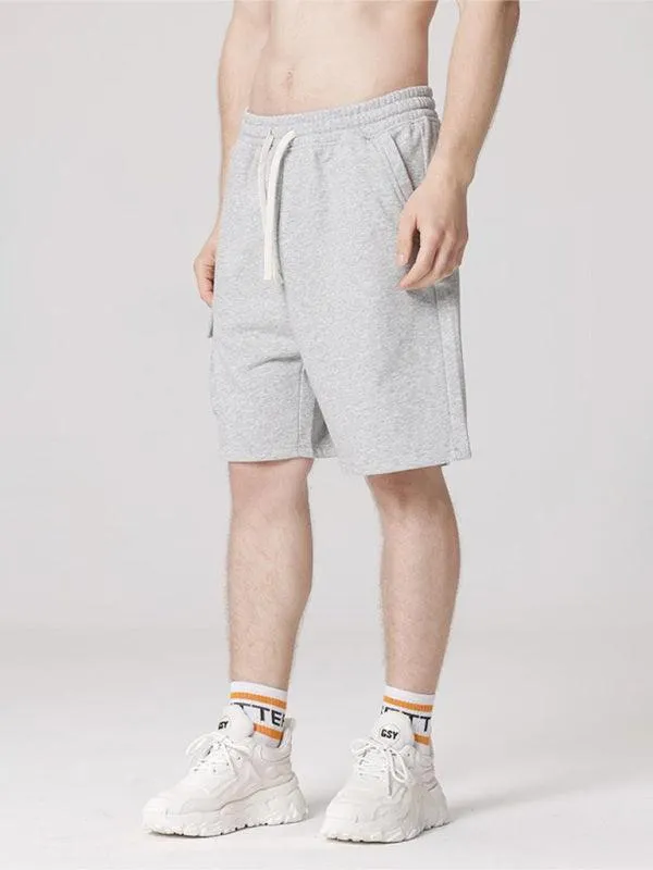 Drawstring Men Cargo Shorts