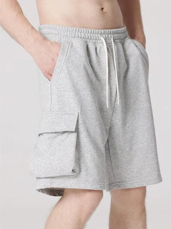 Drawstring Men Cargo Shorts