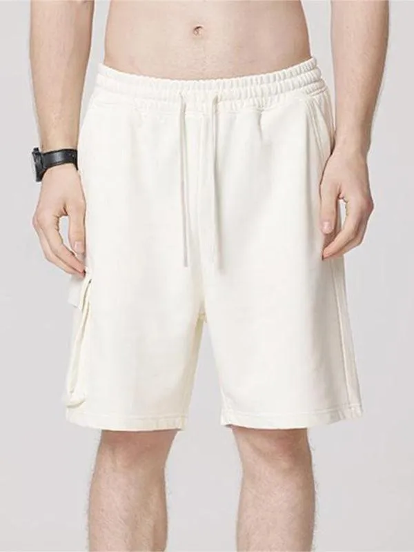 Drawstring Men Cargo Shorts