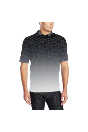 Leopard Ombre Men's Polo Shirt