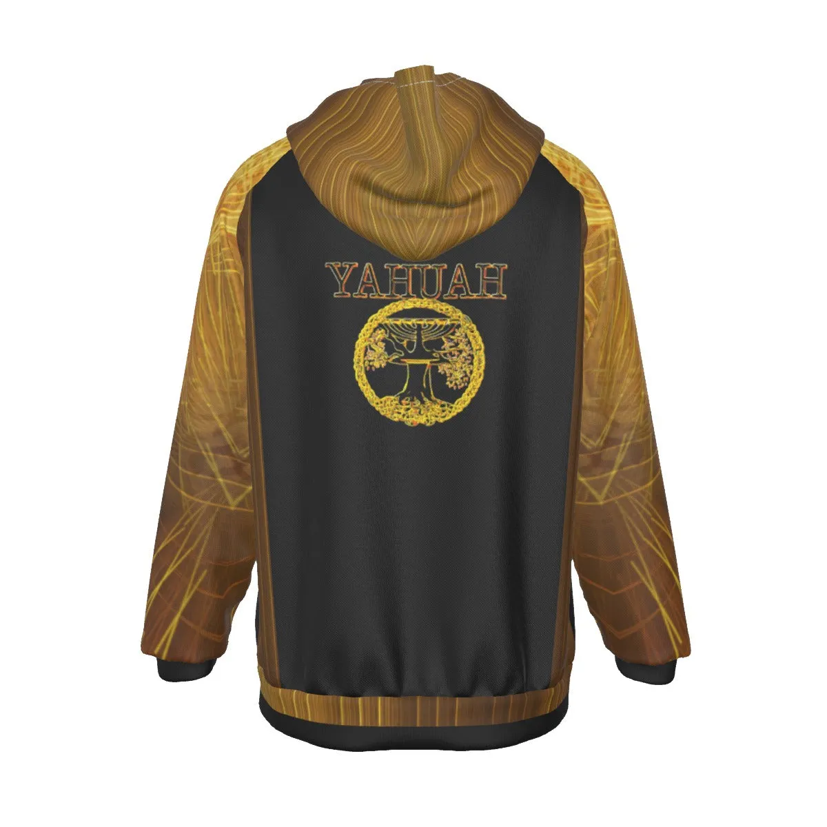 Yahuah-Tree of Life 02-03 Voltage Men's Designer Raglan Pullover Hoodie