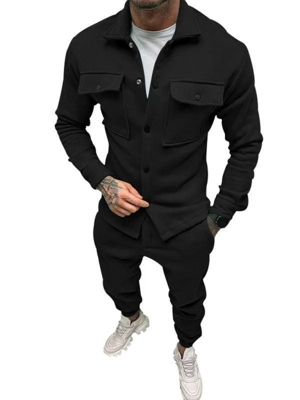 Multi-Pockets Two-Piece Men Clothing Set