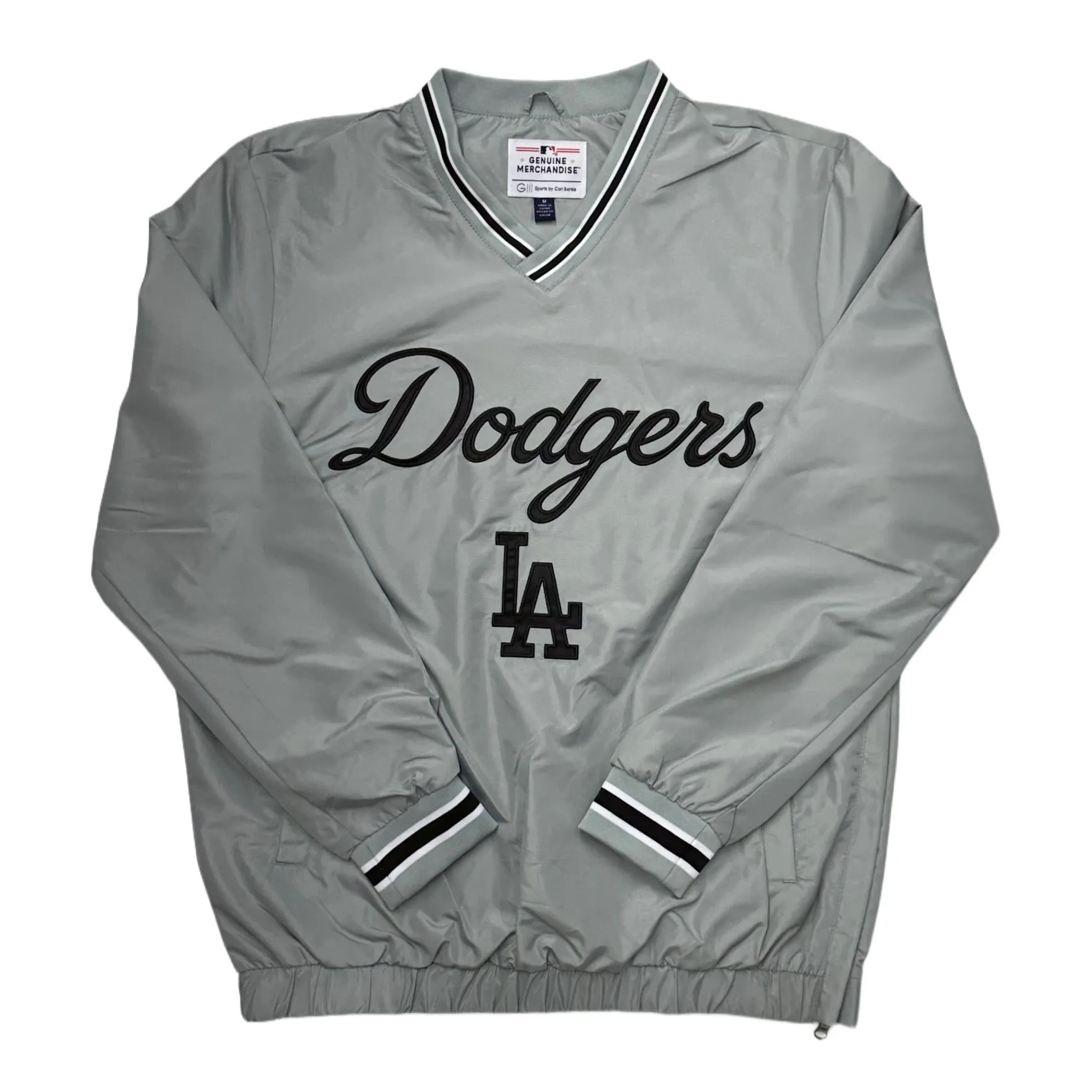 Los Angeles Dodgers Genuine Merchandise MLB Windbreaker Mens Jackets - Light Grey