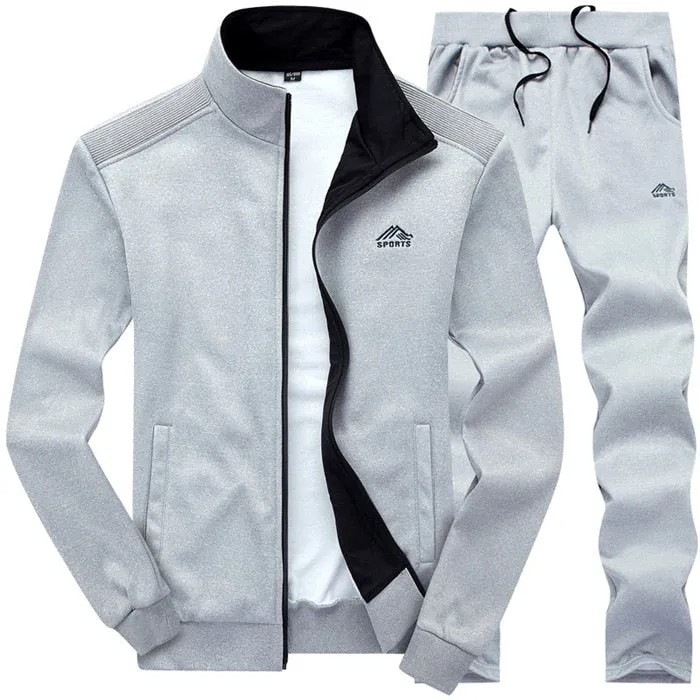 Men Tracksuits with Pants New Gyms Set Sportswear Sweatsuits