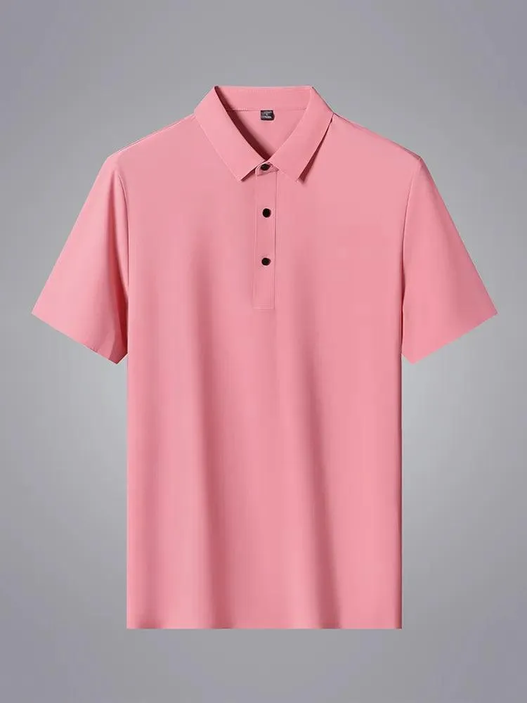 Plain Short Sleeve Men Polo Shirt