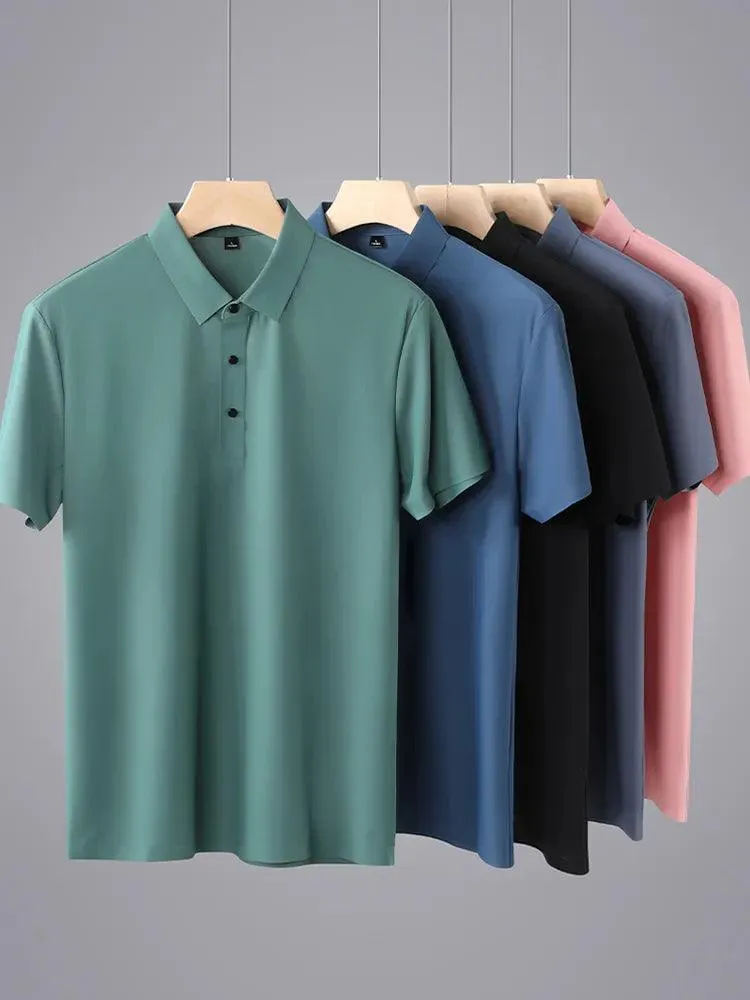 Plain Short Sleeve Men Polo Shirt