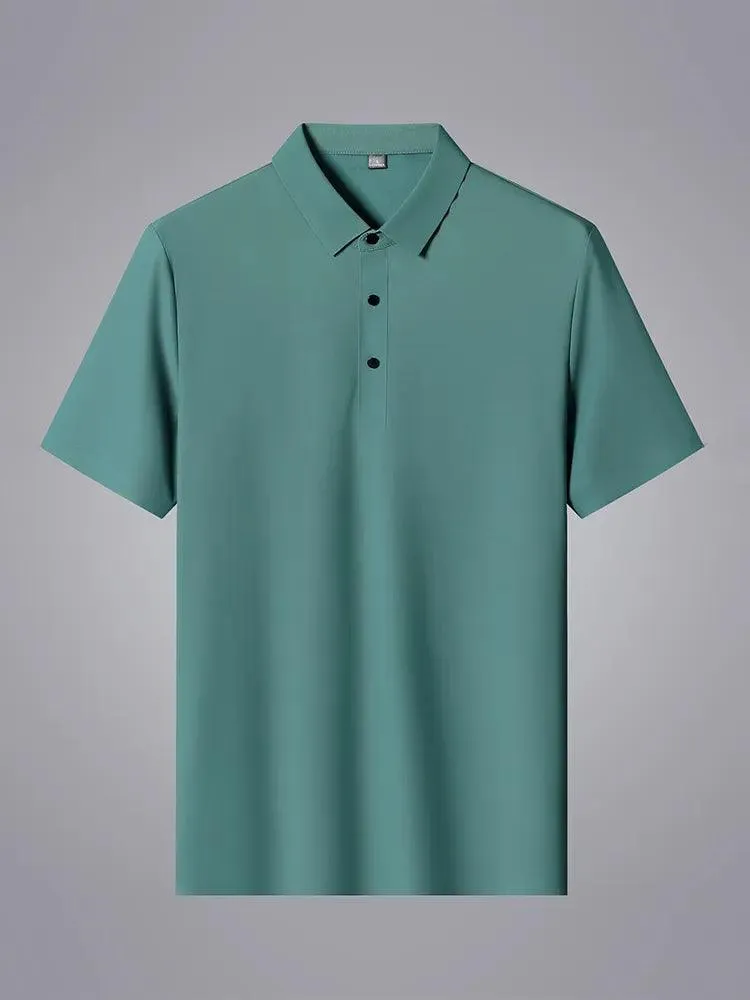 Plain Short Sleeve Men Polo Shirt