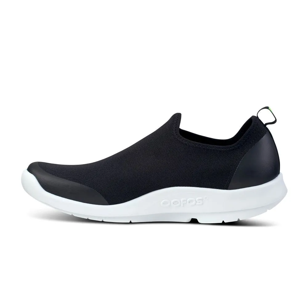 'OOFOS' Men's OOmg Sport Low Shoe - White / Black