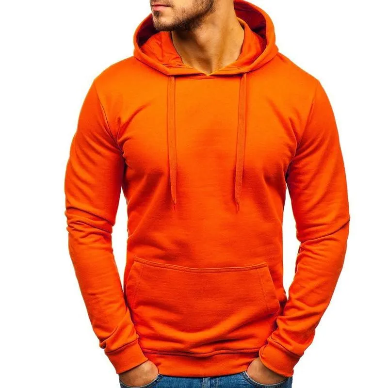 Men's Casual Hoodies Sweatshirts Male black gray Red Hooded Pullovers Solid Color Outerwear Tops 10 Colors M-3XL