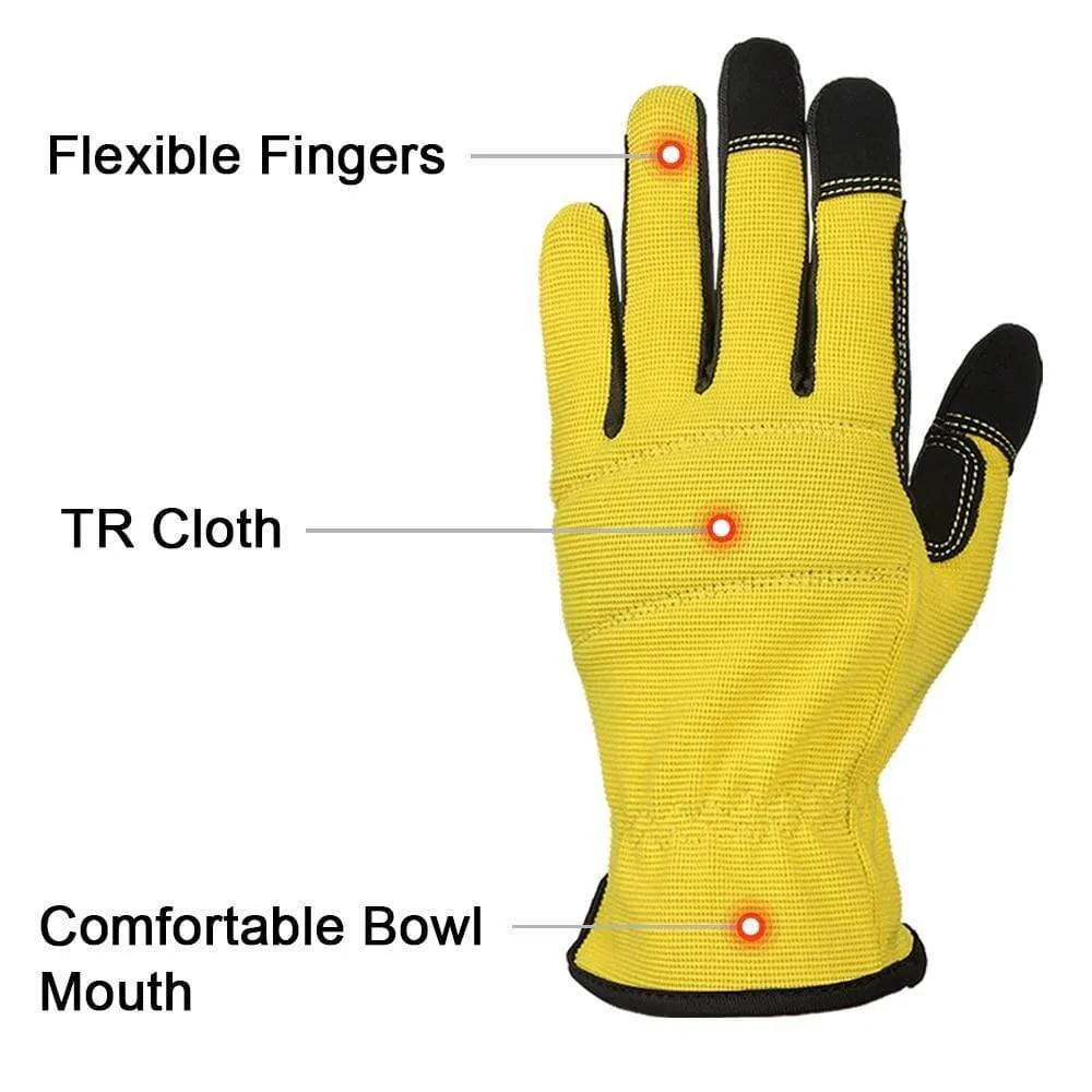 Mechanical  Running  Gloves Sports Outdoor Deerskin Leather Moto Racing Cycling Bike Gloves For Men Women