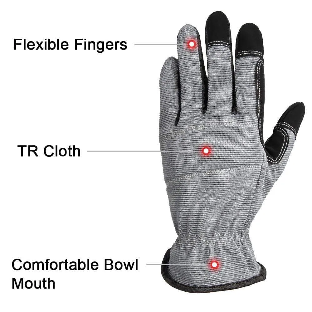 Mechanical  Running  Gloves Sports Outdoor Deerskin Leather Moto Racing Cycling Bike Gloves For Men Women