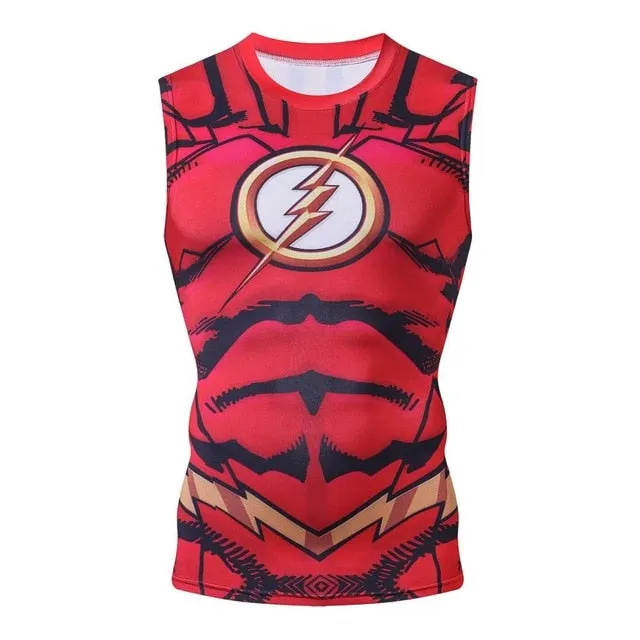 The Flash Compression 'Comic' Tank Top