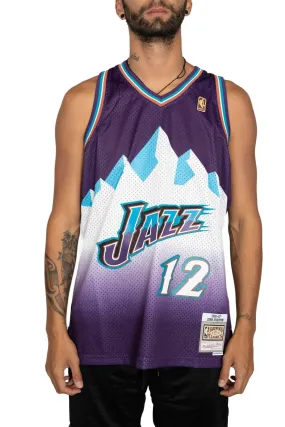 mitchell and ness utah jazz stockton road 96-97 swingman jersey MNCG18153J