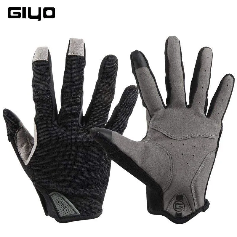 Cycling Full Finger Gloves Touch Screen Anti-slip Bicycle Lycra Fabric Mittens Bicicleta Road Bike Long Glove