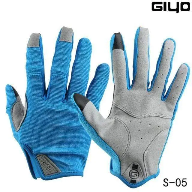 Cycling Full Finger Gloves Touch Screen Anti-slip Bicycle Lycra Fabric Mittens Bicicleta Road Bike Long Glove