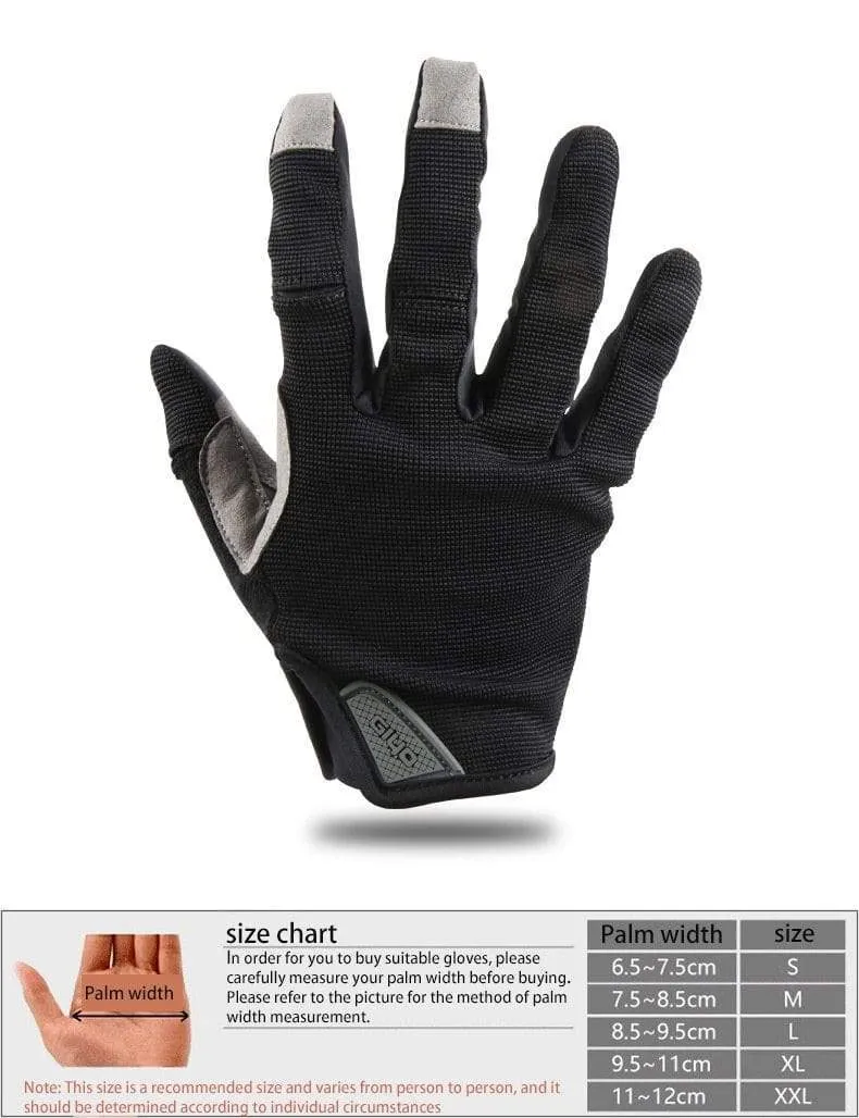 Cycling Full Finger Gloves Touch Screen Anti-slip Bicycle Lycra Fabric Mittens Bicicleta Road Bike Long Glove