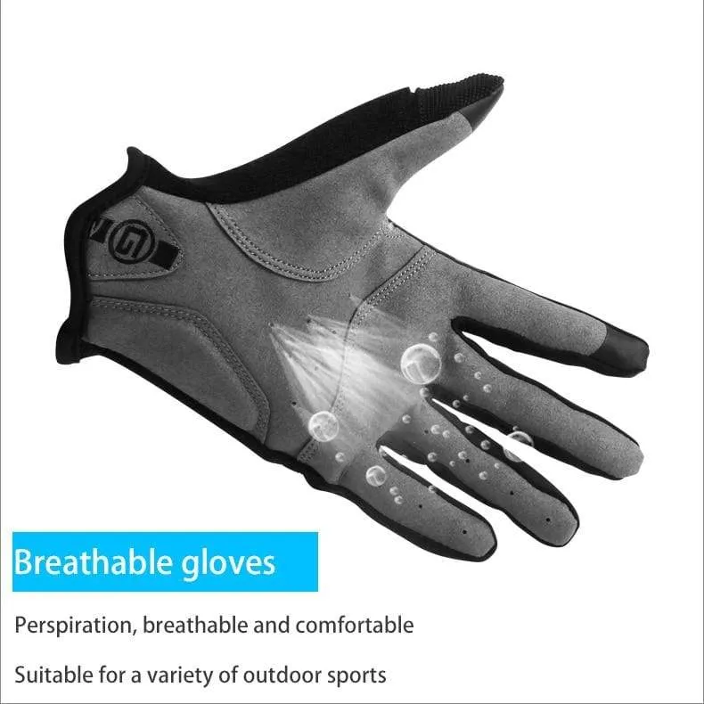 Cycling Full Finger Gloves Touch Screen Anti-slip Bicycle Lycra Fabric Mittens Bicicleta Road Bike Long Glove