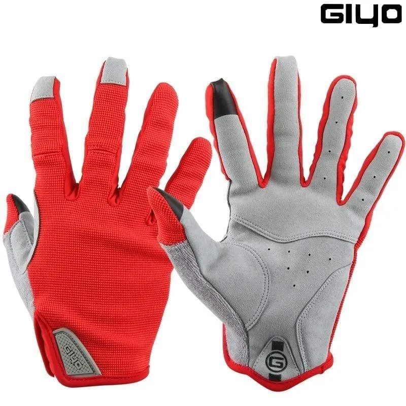 Cycling Full Finger Gloves Touch Screen Anti-slip Bicycle Lycra Fabric Mittens Bicicleta Road Bike Long Glove