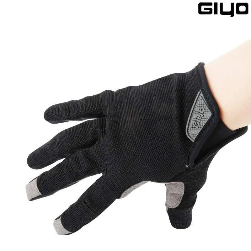 Cycling Full Finger Gloves Touch Screen Anti-slip Bicycle Lycra Fabric Mittens Bicicleta Road Bike Long Glove