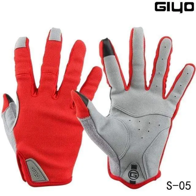 Cycling Full Finger Gloves Touch Screen Anti-slip Bicycle Lycra Fabric Mittens Bicicleta Road Bike Long Glove